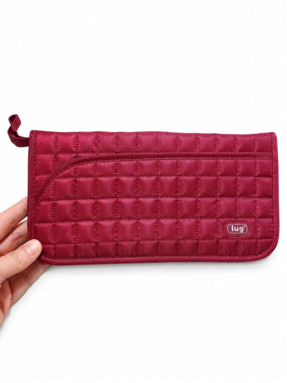 LUG Tango Quilted Wristlet Passport Holder Wallet Zip Travel Multi-Card RFID
